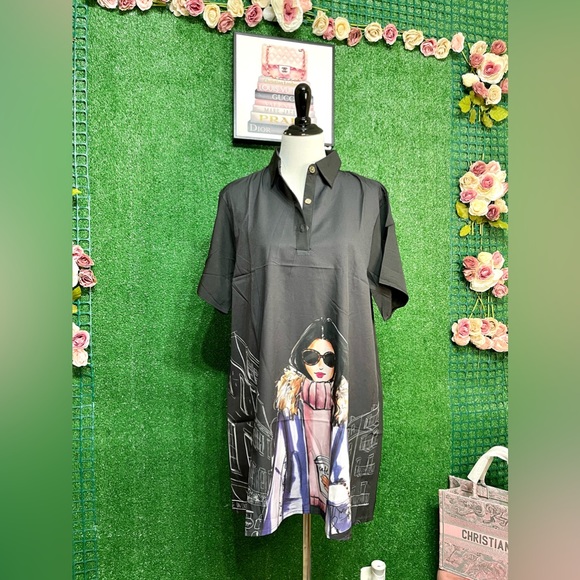 🌷Whole Sale Price Firm New polo mini dress can fit Sm up to L very nice design! - Picture 2 of 5